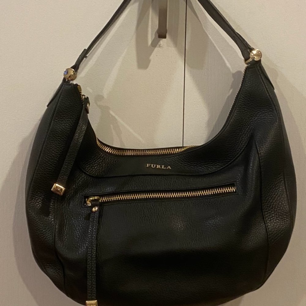 Furla Hobo Bag Black